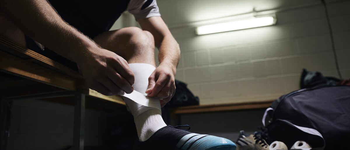 Sports injury taping and strapping- picture