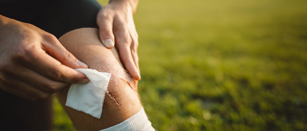Sports injury wound care - picture